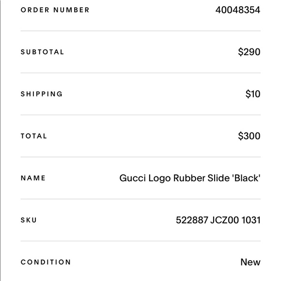 Authentic Black Gucci slides - Picture 3 of 3
